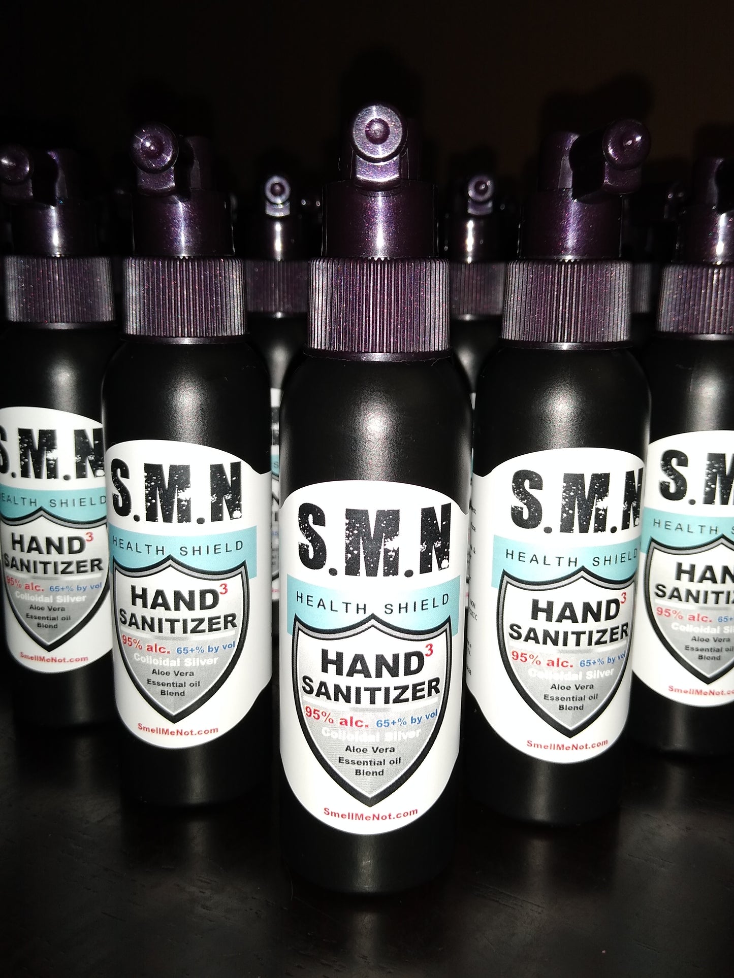TRIPLE Sanitizer (Hands, Surface, Mouth Funk & Germ Killer) made w/ COLLOIDAL SILVER,alcohol,essential oil blend. - SmellMeNot