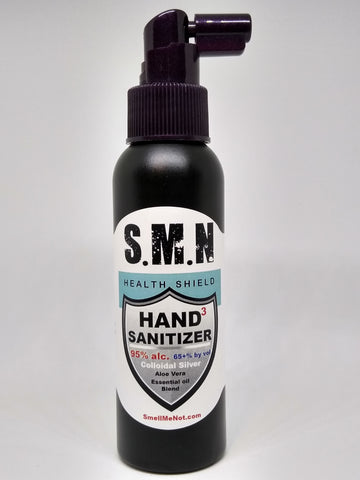 TRIPLE Sanitizer (Hands, Surface,  Mouth Funk & Germ Killer) made w/ COLLOIDAL SILVER,alcohol,essential oil blend. - SmellMeNot